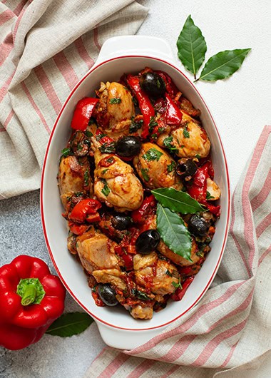 One pan Spanish chicken recipe dish